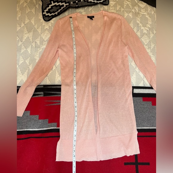 Halogen Summer Cardigan, soft pink, linen blend - Picture 7 of 10